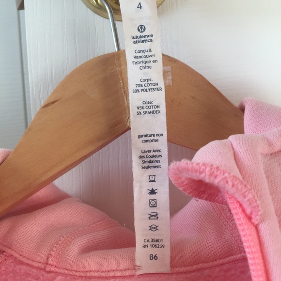 Baby pink lululemon scuba hoodie - size 4 - Picture 13 of 14